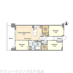 ドゥーエ町屋の物件間取画像